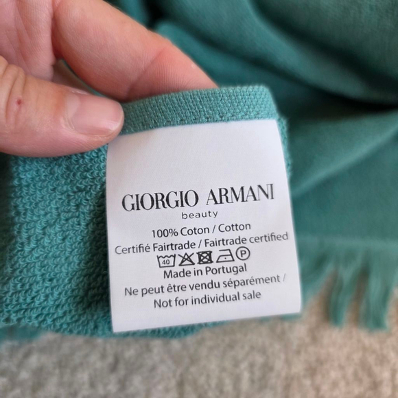 Giorgio Armani Beach Shopping Tote Bag with Matching Large beach towel - Picture 3 of 10